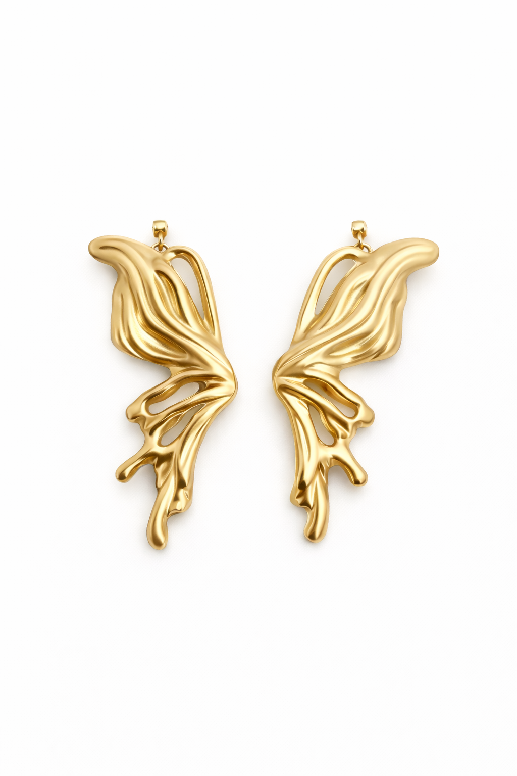 Gold Kelebek Küpe