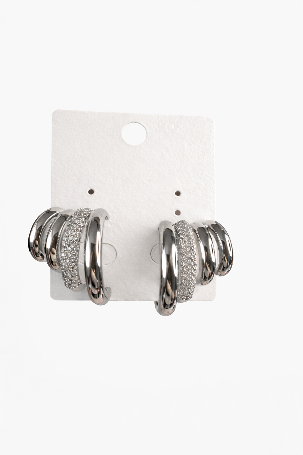 Çoklu Görünüm Silver Küpe