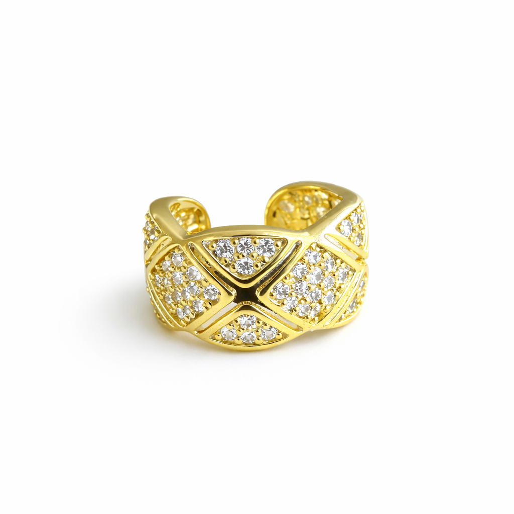 Elegant Gold Kıkırdak Küpe