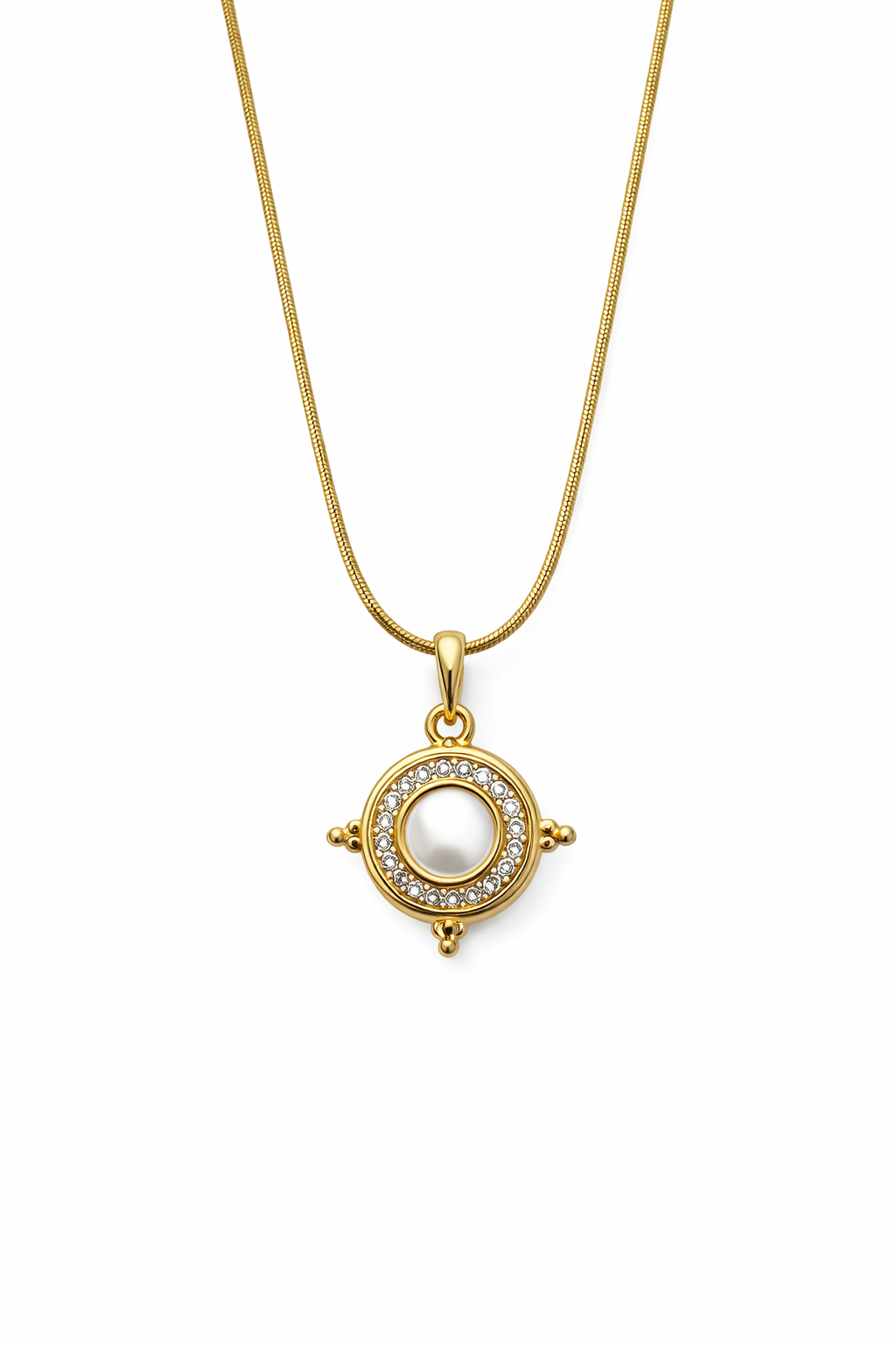 Opal Taşlı Vintage Kolye