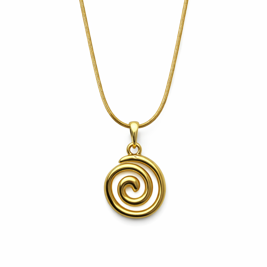 Spiral Gold Kolye