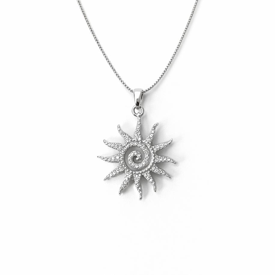 Silver Güneş Kolye