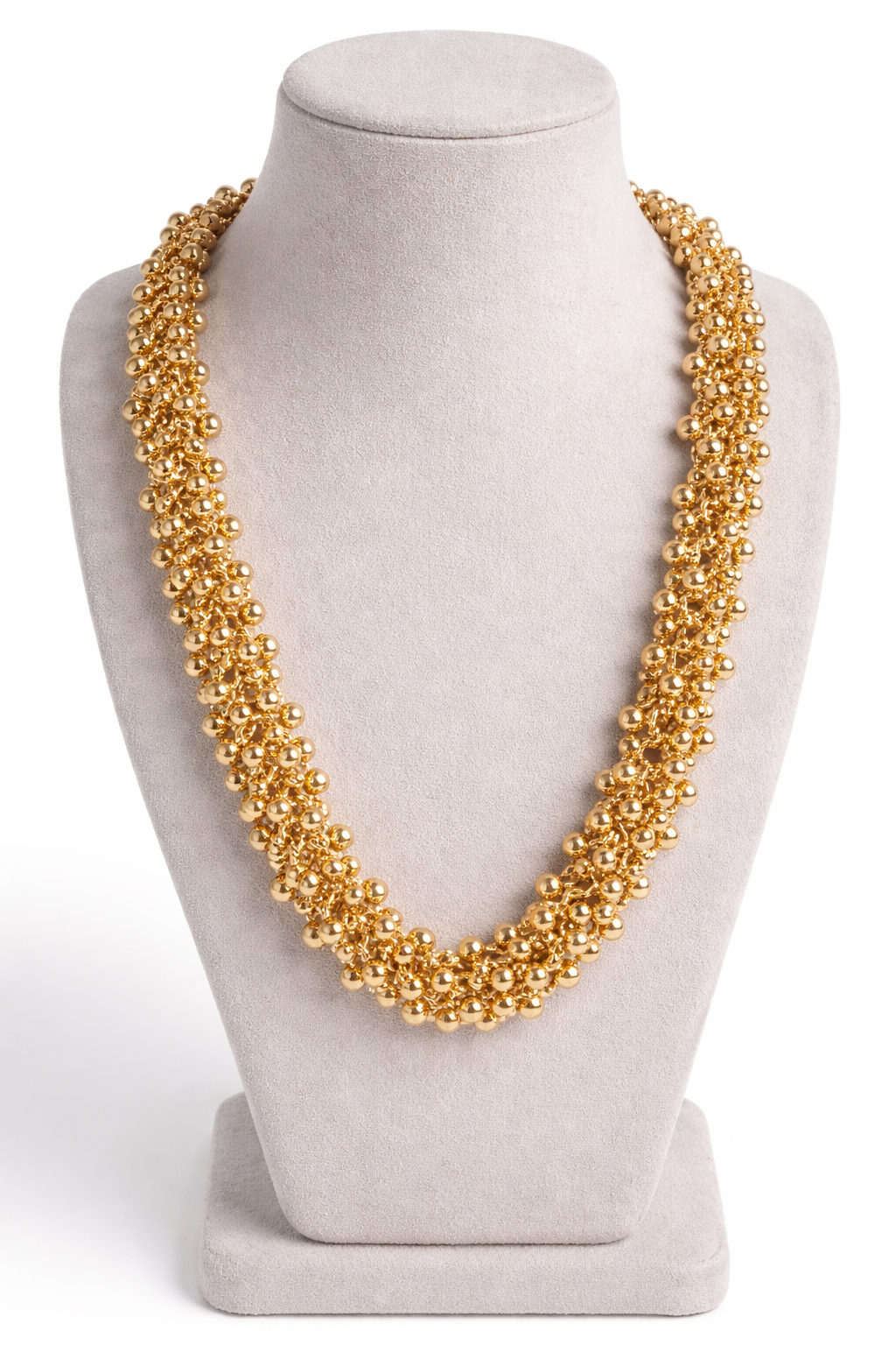 Gold Plain Ball Topçuklu Kolye